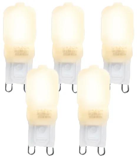 Sada 5 LED žiaroviek G9 CUTE PC 2W 200lm 2700K