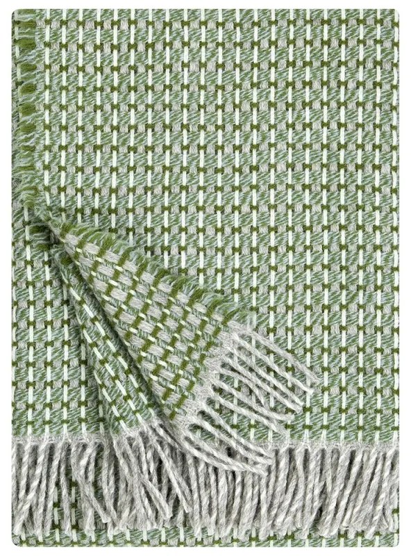 Vlnená deka Havas 140x180, olivová / Finnsheep