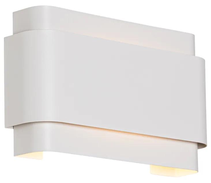 Priemyselná nástenná lampa biela 2-žiarovková - Coen