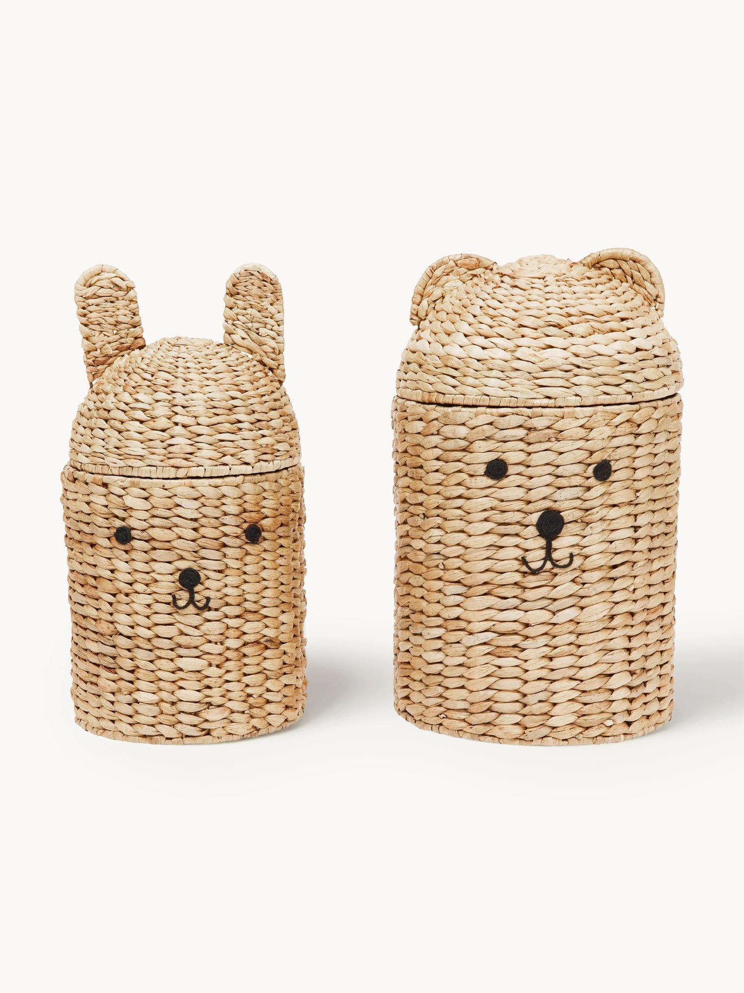 Ručne vyrobená úložné koše Bear & Rabbit, 2 ks