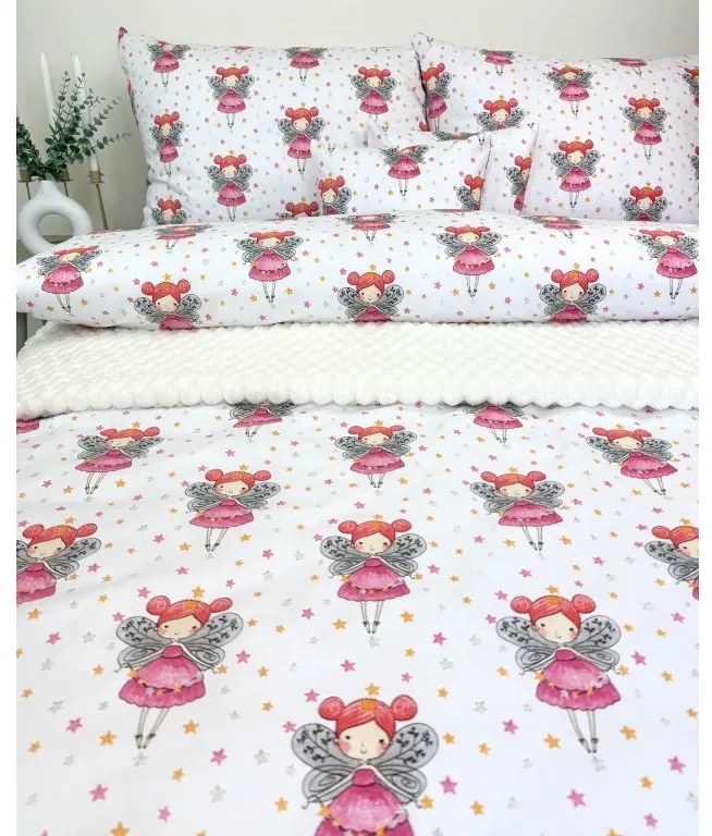 INTERMEDIC SK Posteľná obliečka Ružová Víla 140x200/70x90 cm