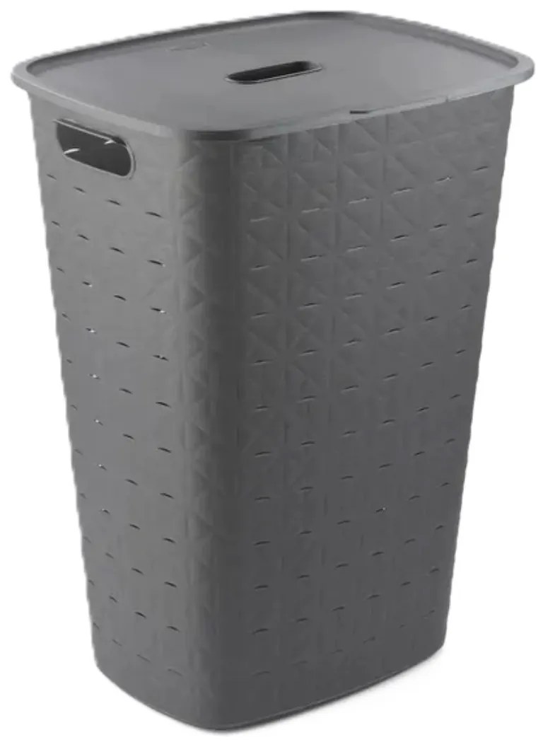 Curver Kôš na špinavú bielizeň LAUNDRY HAMPER 56L, tmavo šedý
