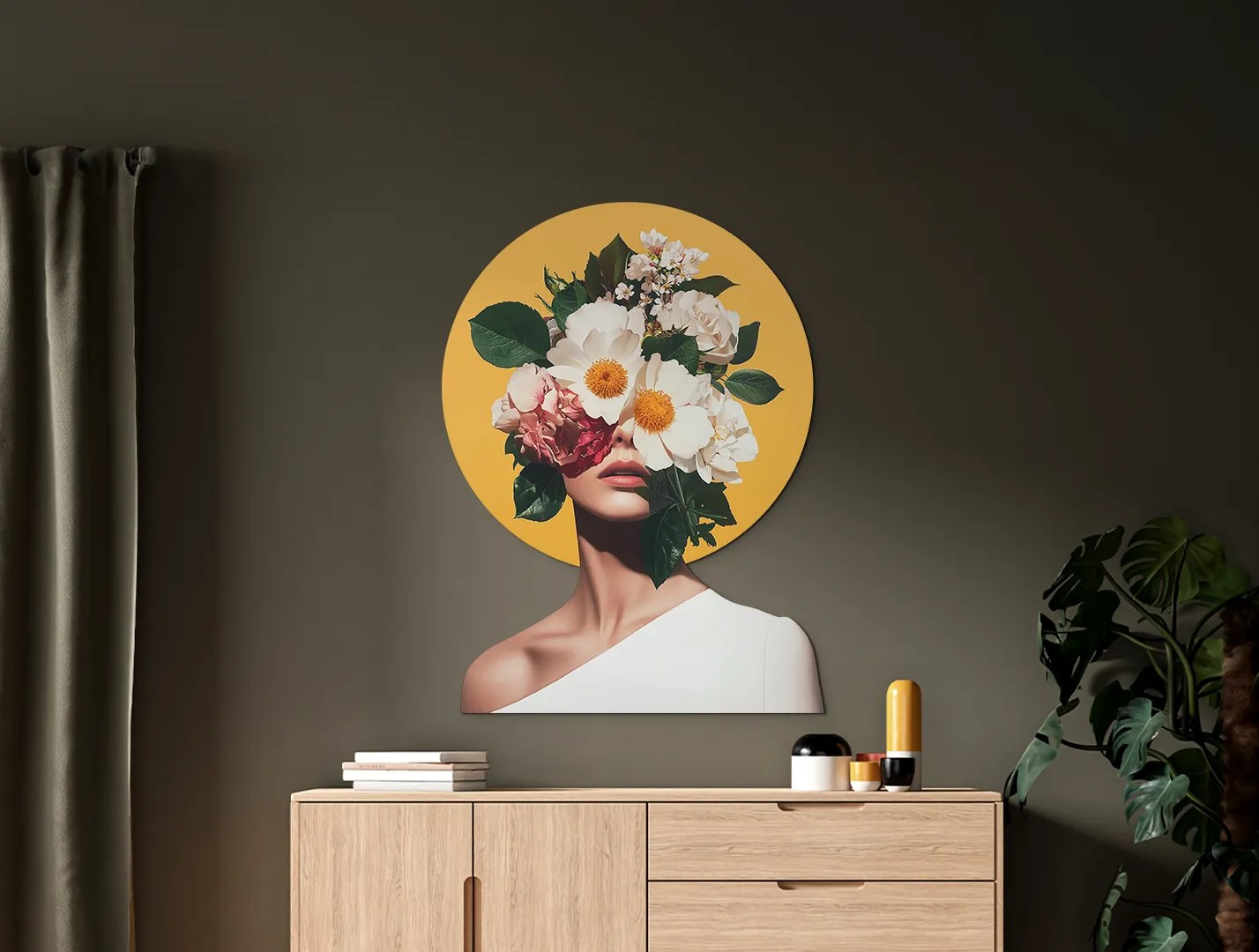 drevko | Obraz Kvetinová múza 60 x 445 cm