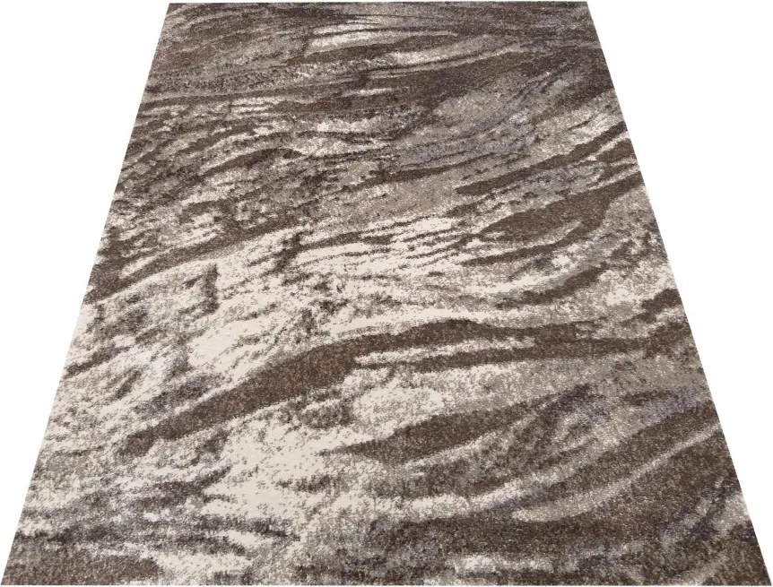 DY Hnedý koberec s abstraktným vzorom Panamero 13 Rozmer: 120x170 cm