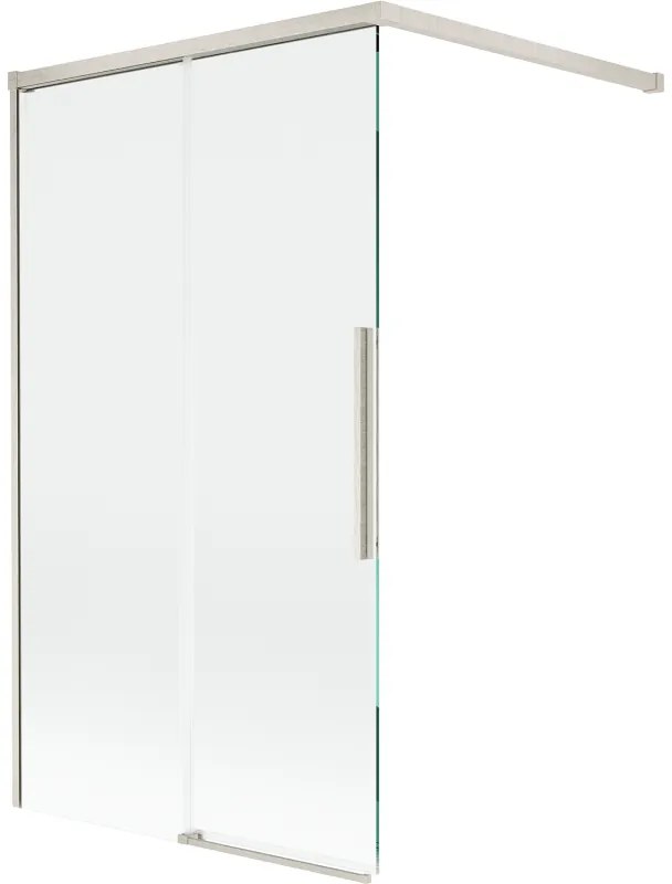 Mexen Rox, 2-krídlová posuvná vaňová zástena 100 x 150 cm, 8mm číre sklo, oceľový profil, 8C9-100-003-97-00