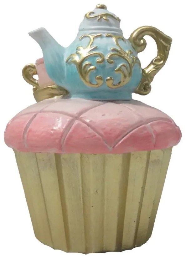 Dekorácia Cupcake s kanvičkou - 8*11 cm Dekorácia Cupcake s kanvičkou - 8*11 cm
