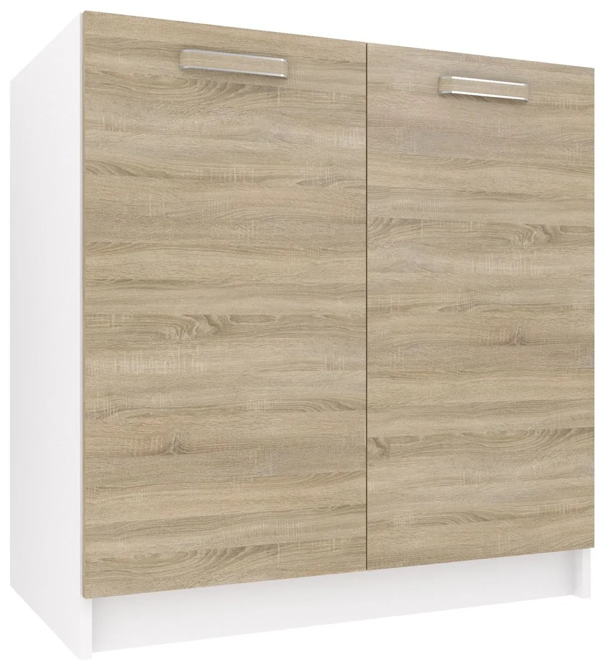 Kuchynská skrinka Belini drezová 80 cm dub sonoma bez pracovnej dosky TOR SDZ80/0/WT/DS/0/F/