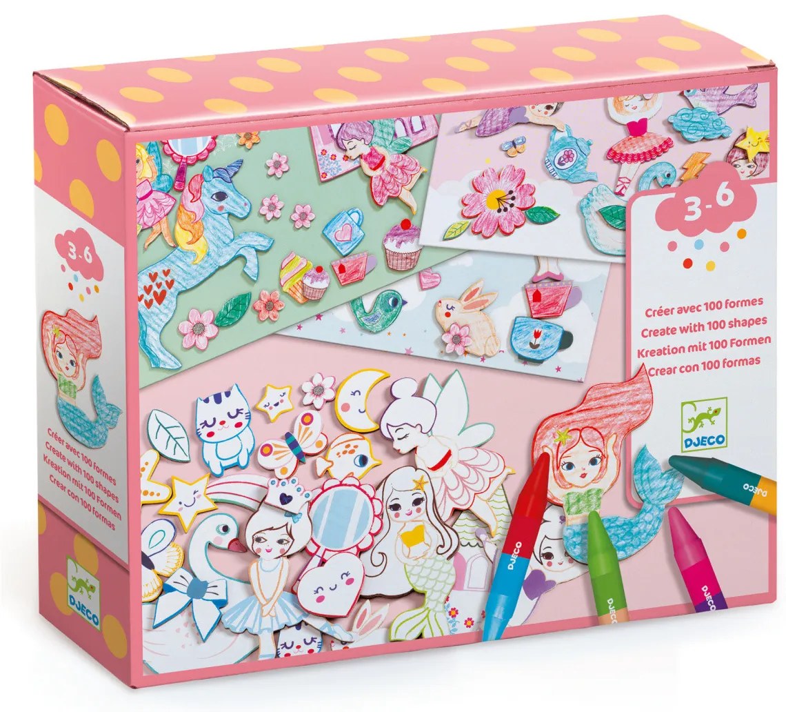 Výtvarná hra - Tvoríme dievčenský svet - koláž