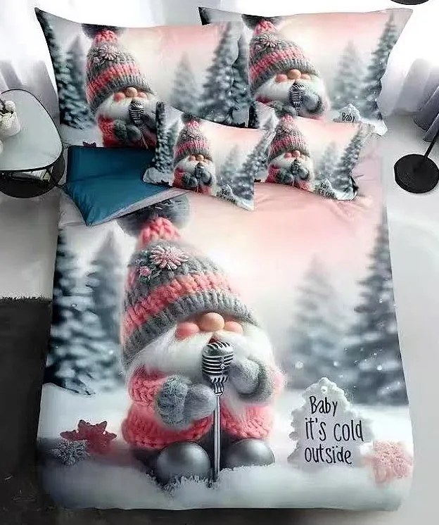 Obliečky Vianočný čas V/4 Bavlna 7-dielna súprava