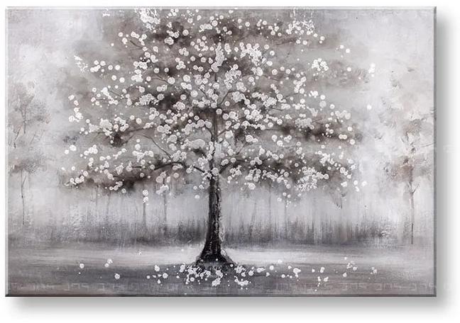 Maľovaný obraz na stenu STROM 90x60 cm