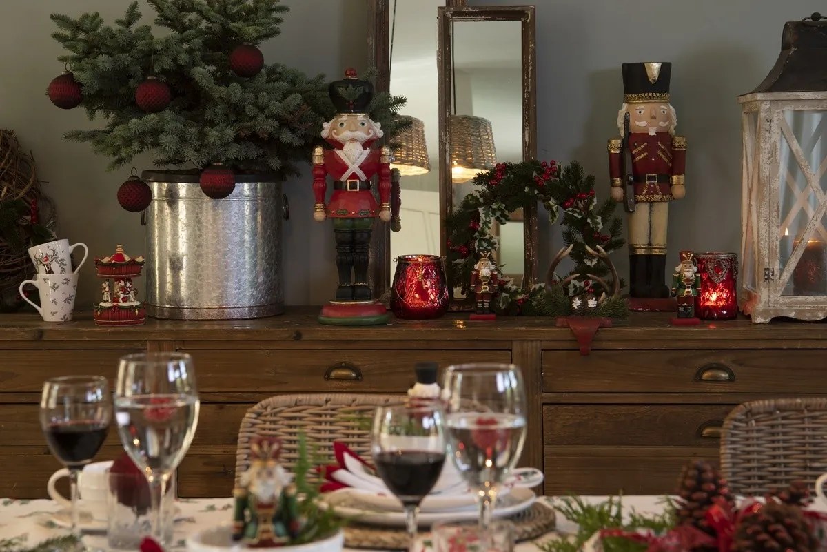 Vianočný hrnček s jeleňom - Ø 9 * 10 cm / 300 ml