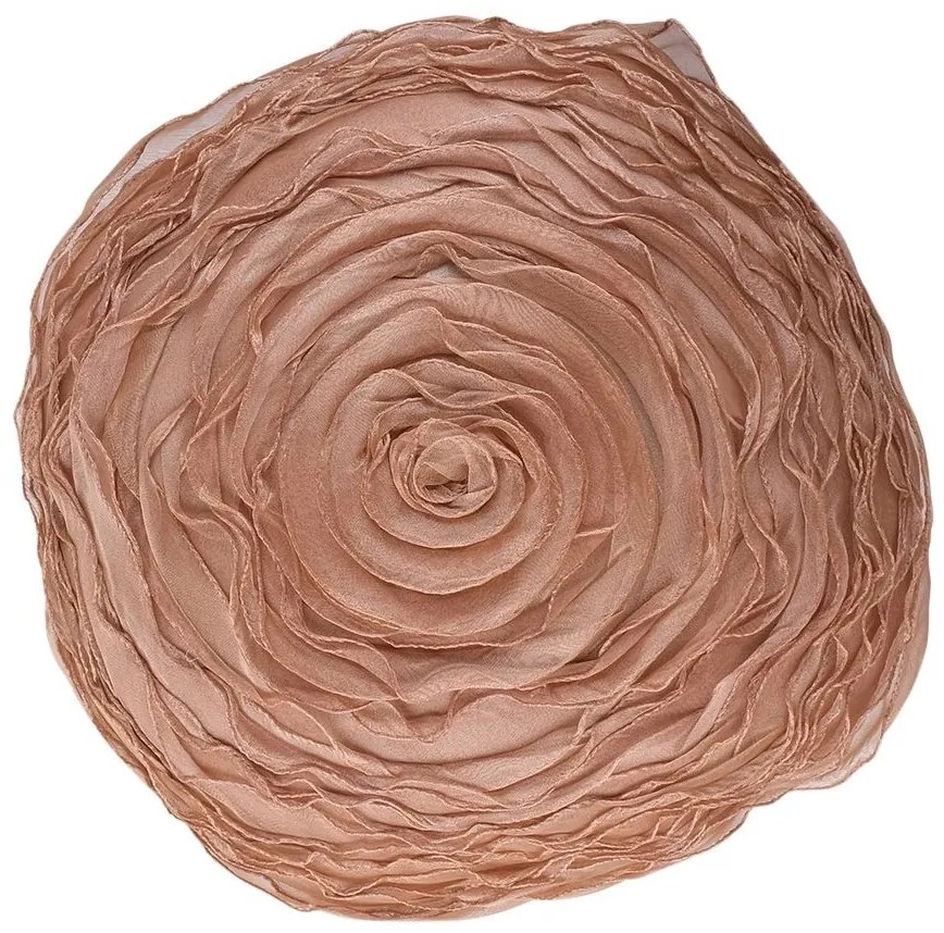 Béžový okrúhly vankúš v tvare kvetu Bella - Ø 40 cm Béžový okrúhly vankúš v tvare kvetu Bella - Ø 40 cm