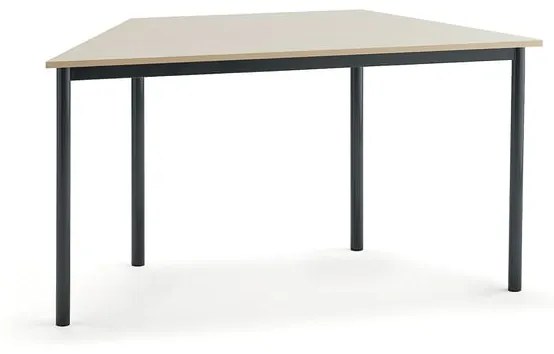 Stôl BORÅS TRAPETS, 1400x700x720 mm, laminát - breza, antracit
