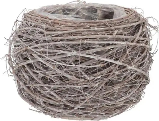 Prútený kvetináč z brestových vetiev Nature Jilm - Ø 11*8 cm