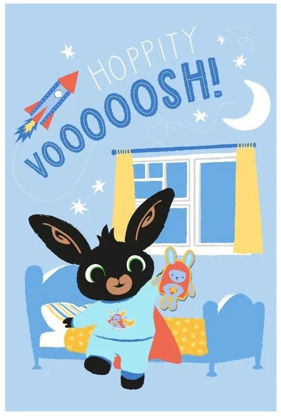 Deka fleecová Bing modrá 100x150 cm