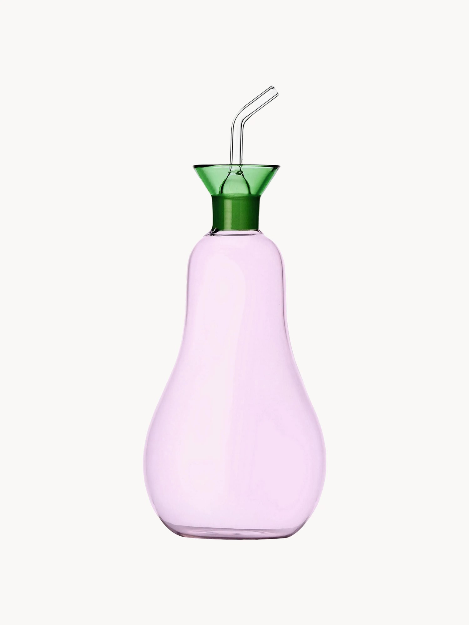 Ručne vyrobený dávkovač na ocot a olej z borosilikátového skla Vegetables