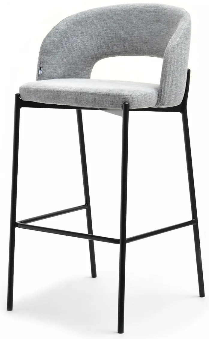 Stolička Gustav (sivá + čierna). Akcia -21%. Vlastná spoľahlivá doprava až k Vám domov. 1110696