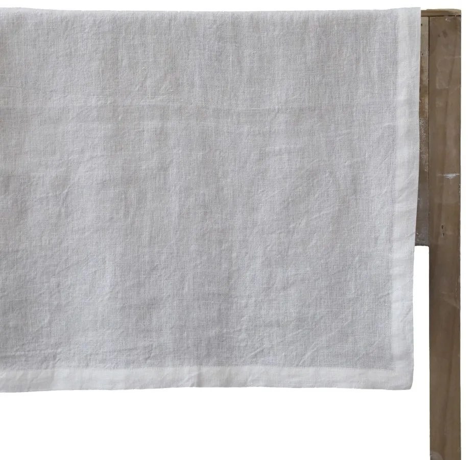 Béžový ľanový obrus Valine - 240*140 cm