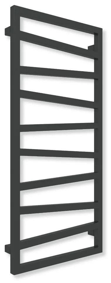 Terma24 Zigzag 1310x500 vodný/elektrický radiátor RAL 9005 MATT pololesk ZS