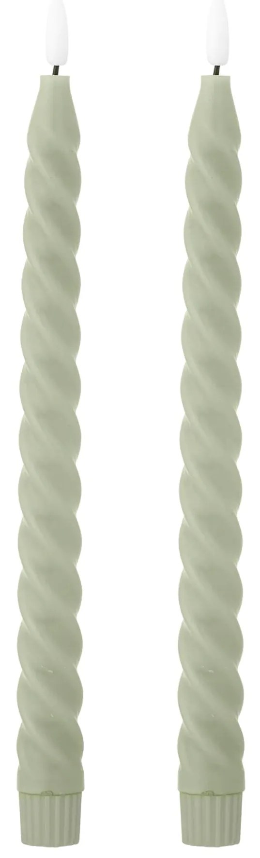 Bloomingville LED sviečka Ponza Green – set 2 ks