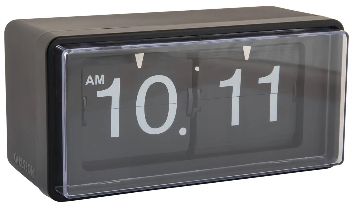 Digitálne hodiny Karlsson Retro Boxed Flip KA6055BK, 20cm