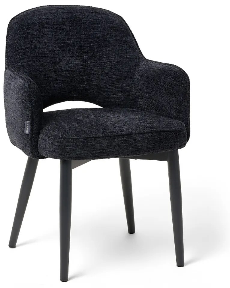 BENTO BLACK ČALÚNENÁ STOLIČKA Black