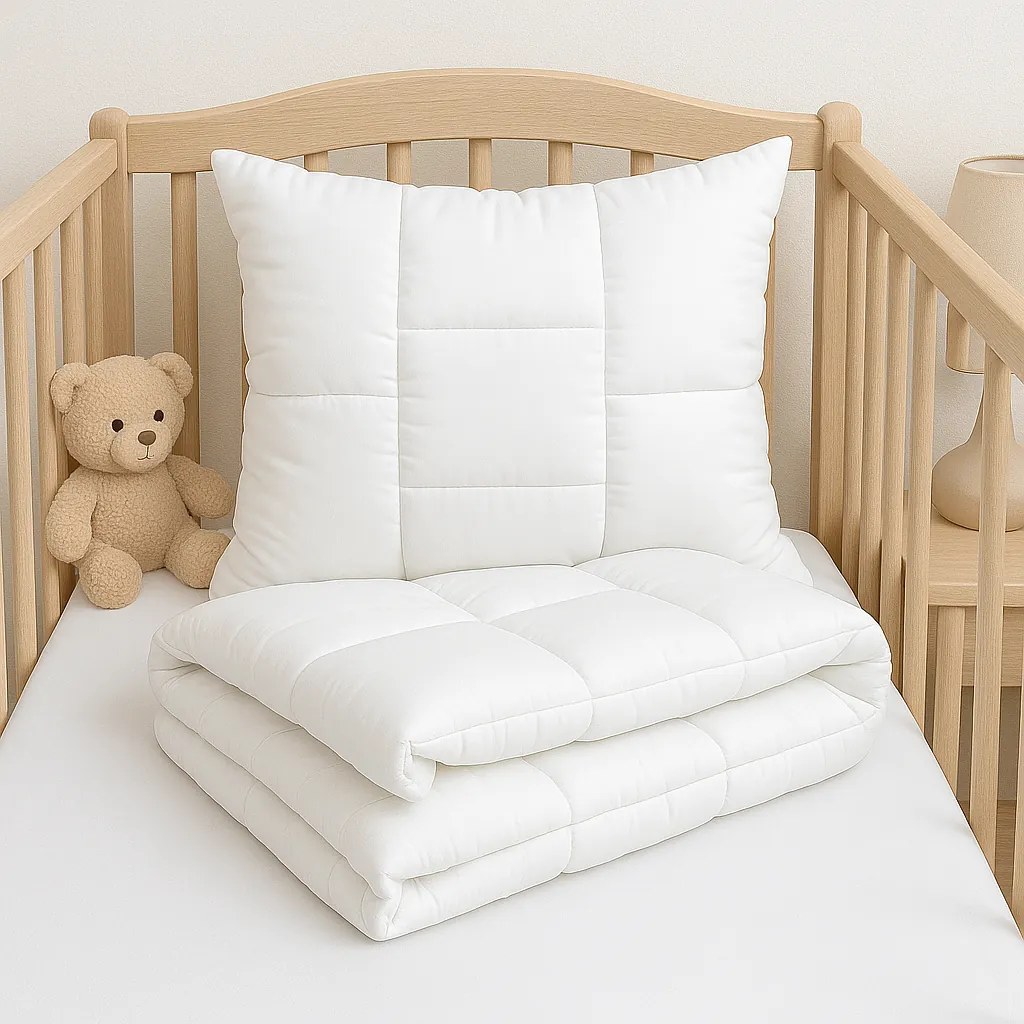 Zimný detský set – paplón 100x135 cm + vankúš 40x60 cm, bavlna 500 g/m², výplň polyester, antialergický, slovenský výrobok