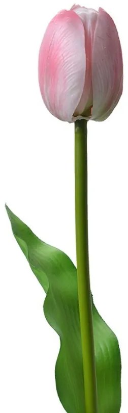 Umelá kvetina svetlo ružový tulipán Tulip Pink - 4*4*32 cm