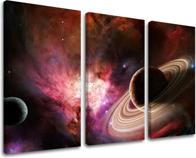 Obraz na stenu 3 dielny VESMÍR GA001E30