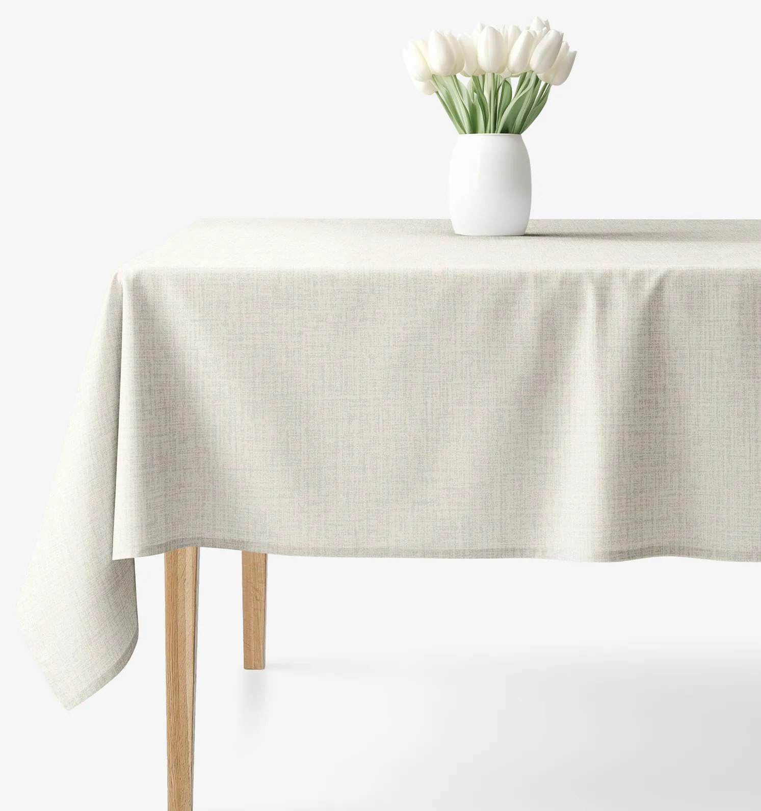 Goldea hranatý obrus 100% bavlnené plátno - prírodný režný 80 x 80 cm