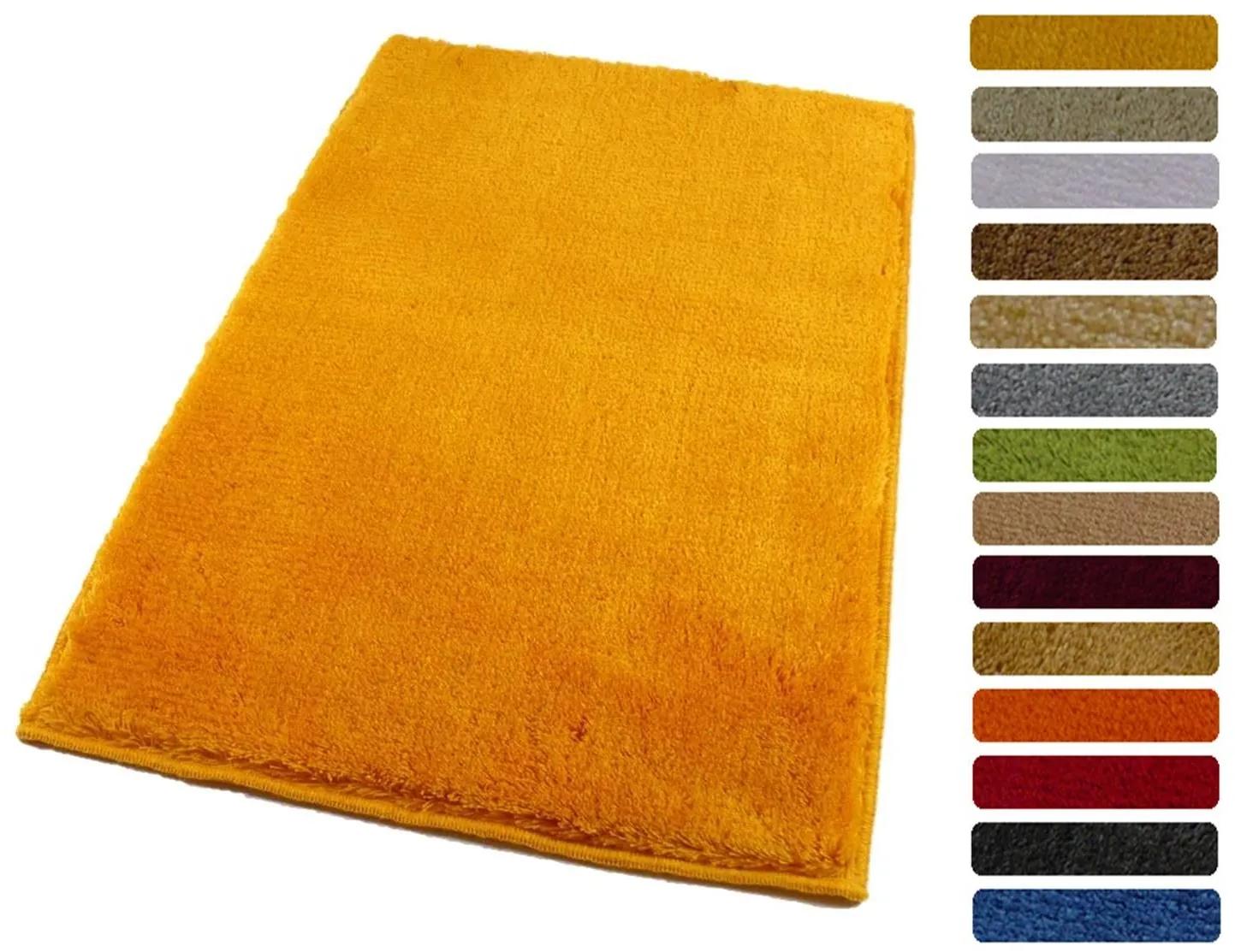 ROUTNER Kúpeľňová predložka UNI COLOR Žltá 10114 - Žltá / 50 x 80 cm 10114