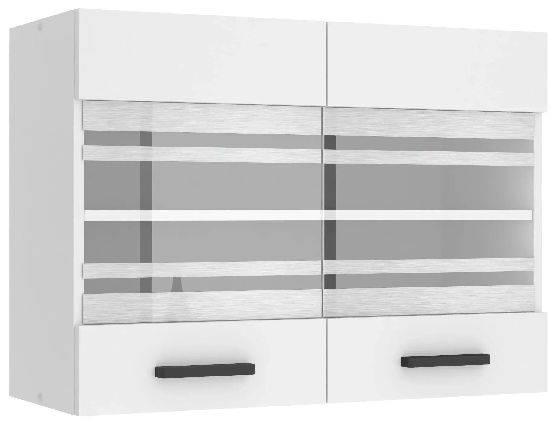 Kuchynská skrinka Belini Premium Full Version horná 80 cm biely mat