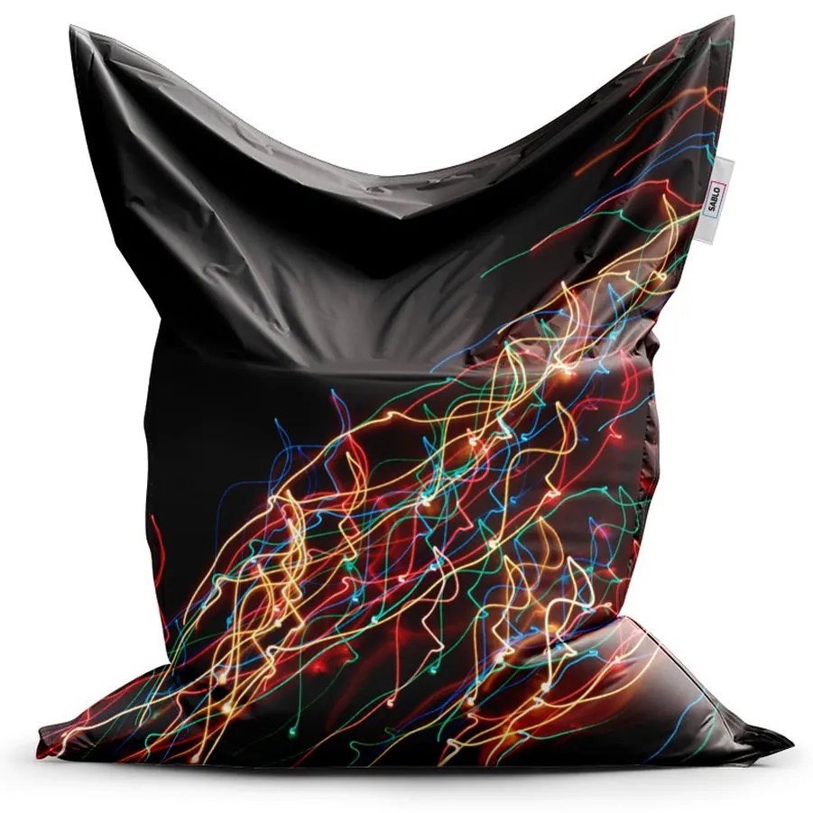 Sedací vak Classic svetelný efekt - detský, farebná