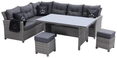 Doppler HAVANNA COMBI - záhradné rohové ratanové sedenie - 2. akosť (N523)