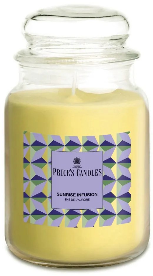 Price´s Price's MAXI vonná svíčka ve skle Sunrise Infusion - hoření 130h