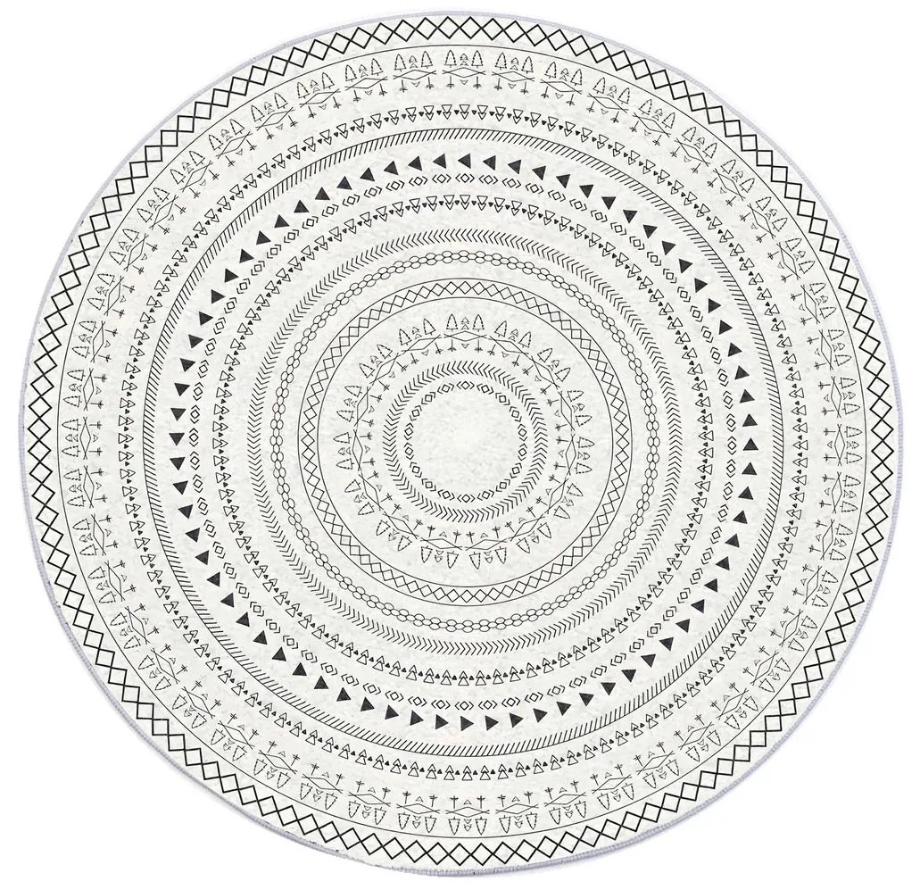 TZ Okrúhly vzorovaný koberec Tina Rozmer: 90 cm
