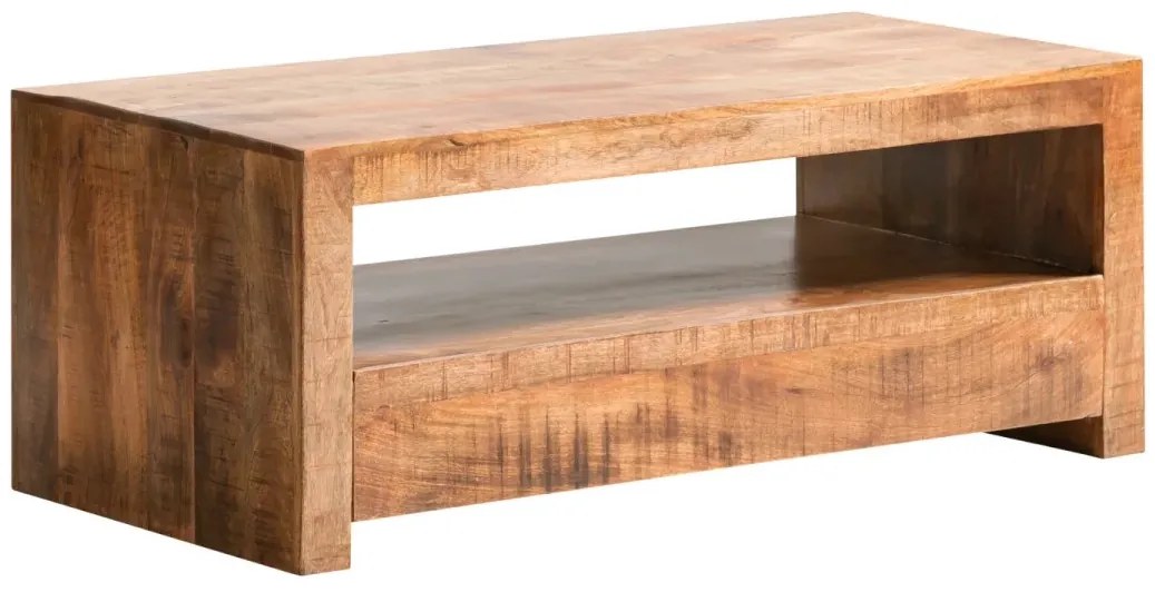 furniture-nabytek.cz - Masívny TV stolík Country z mangového dreva, lakovaný, hnedý – 115×45×55 cm