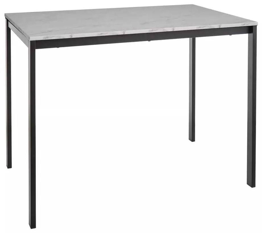 Jedálenský stôl Novales, mramor / čierna
