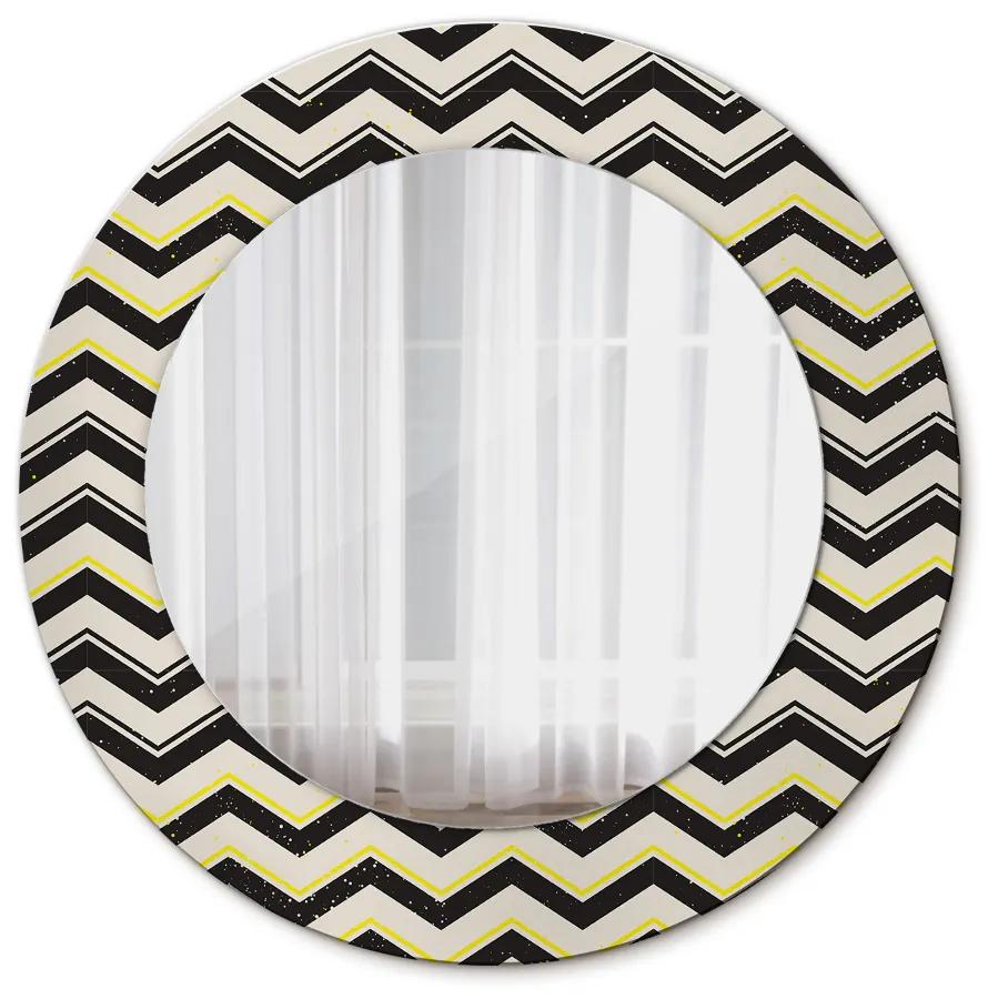 Kľukatý vzor Okrúhle zrkadlo s motívom