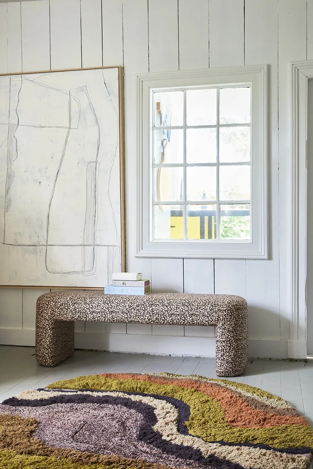Barevne guľatý všívaný koberec Tufted - Ø 150cm Barevne guľatý všívaný koberec Tufted - Ø 150cm