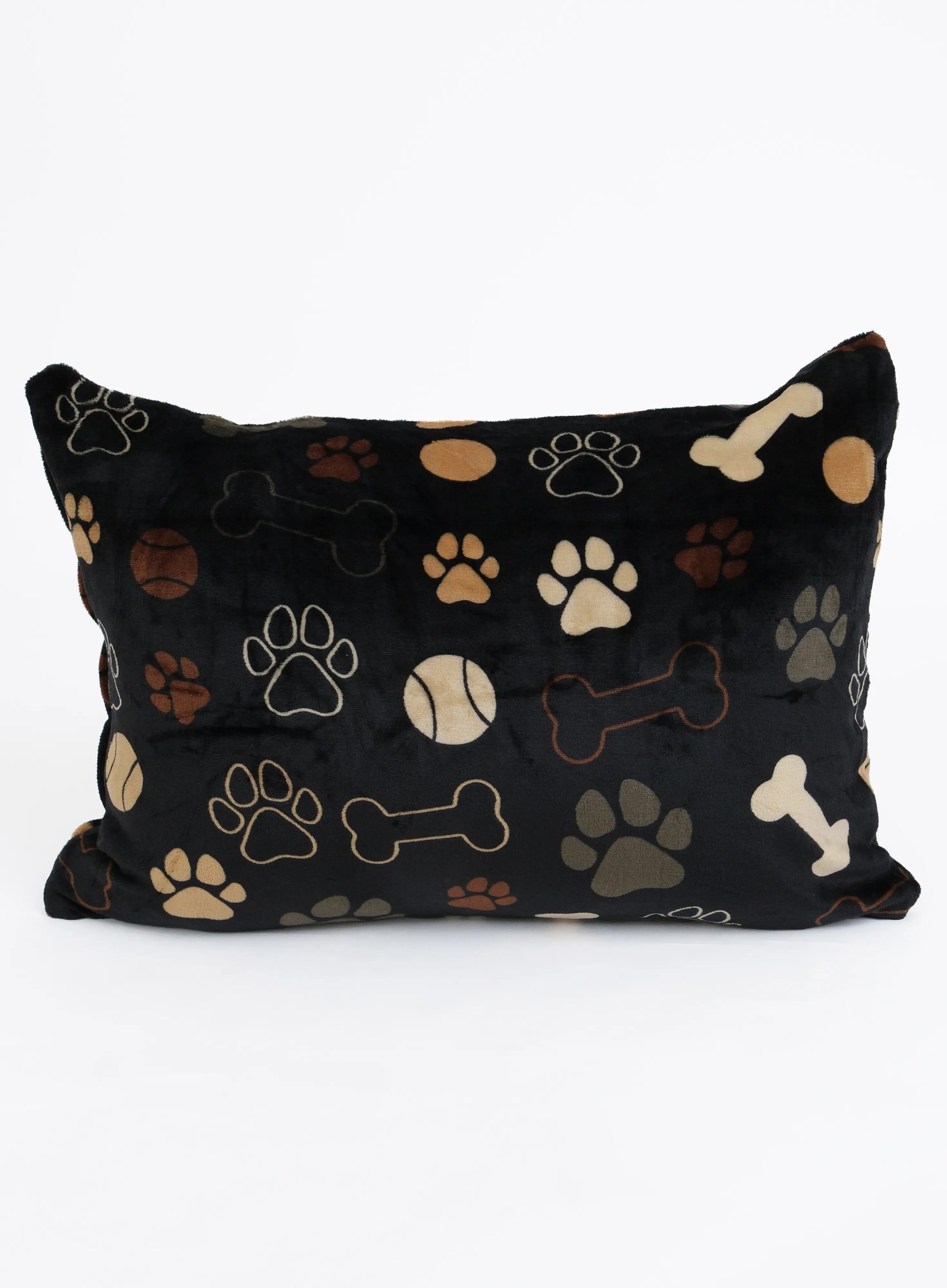 Obliečka na vankúš mikroplyš Exclusive 40 × 60 cm - Psie labky čierne