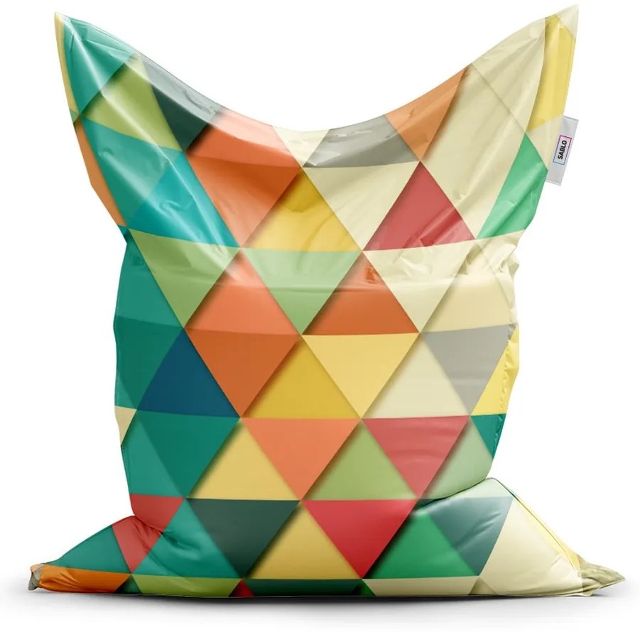 Sedací vak Classic trojuholníky - detský, farebná