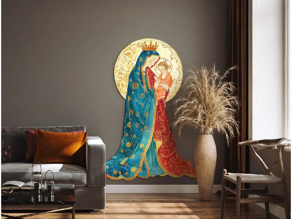 drevko | Obraz na stenu Matka Božia s Dieťaťom 89 x 66 cm