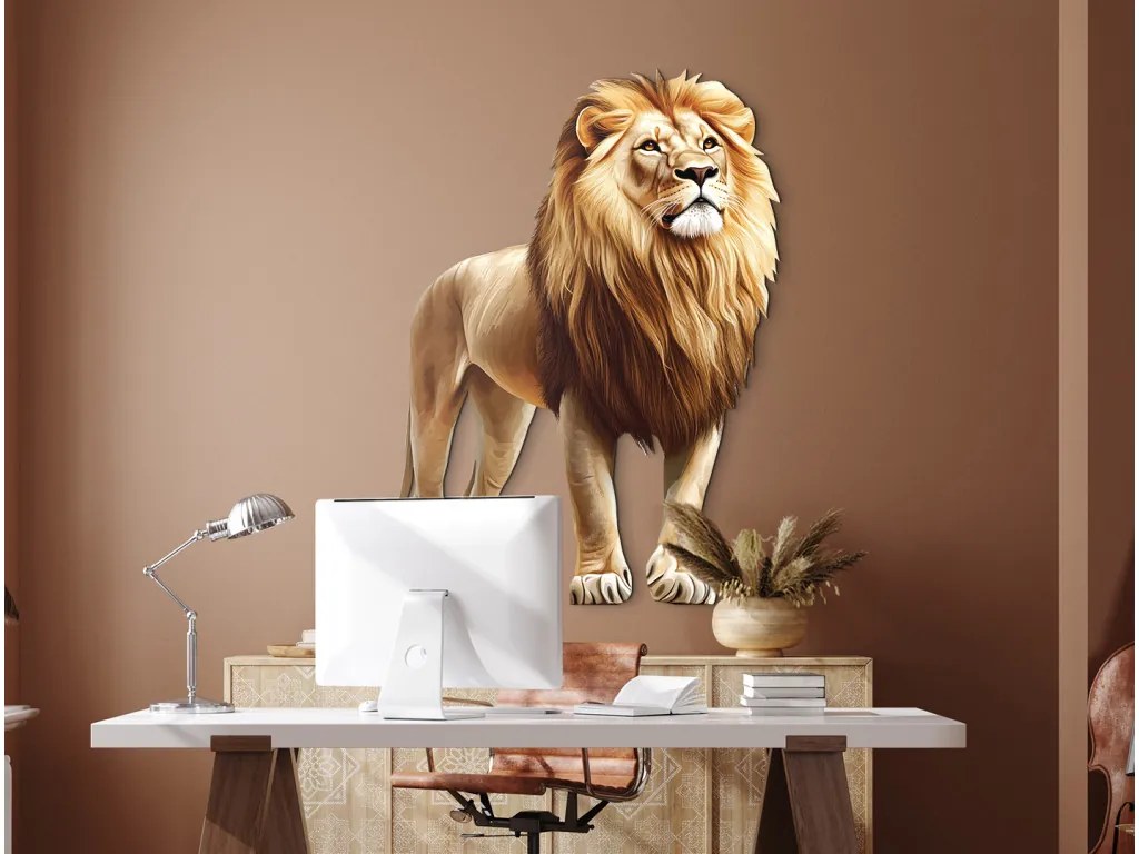 drevko | Obraz na stenu Hrdý lev 60 x 475 cm drevko | Obraz na stenu Hrdý lev 60 x 475 cm