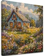 Obraz krajiny na plátne Letná skrýša