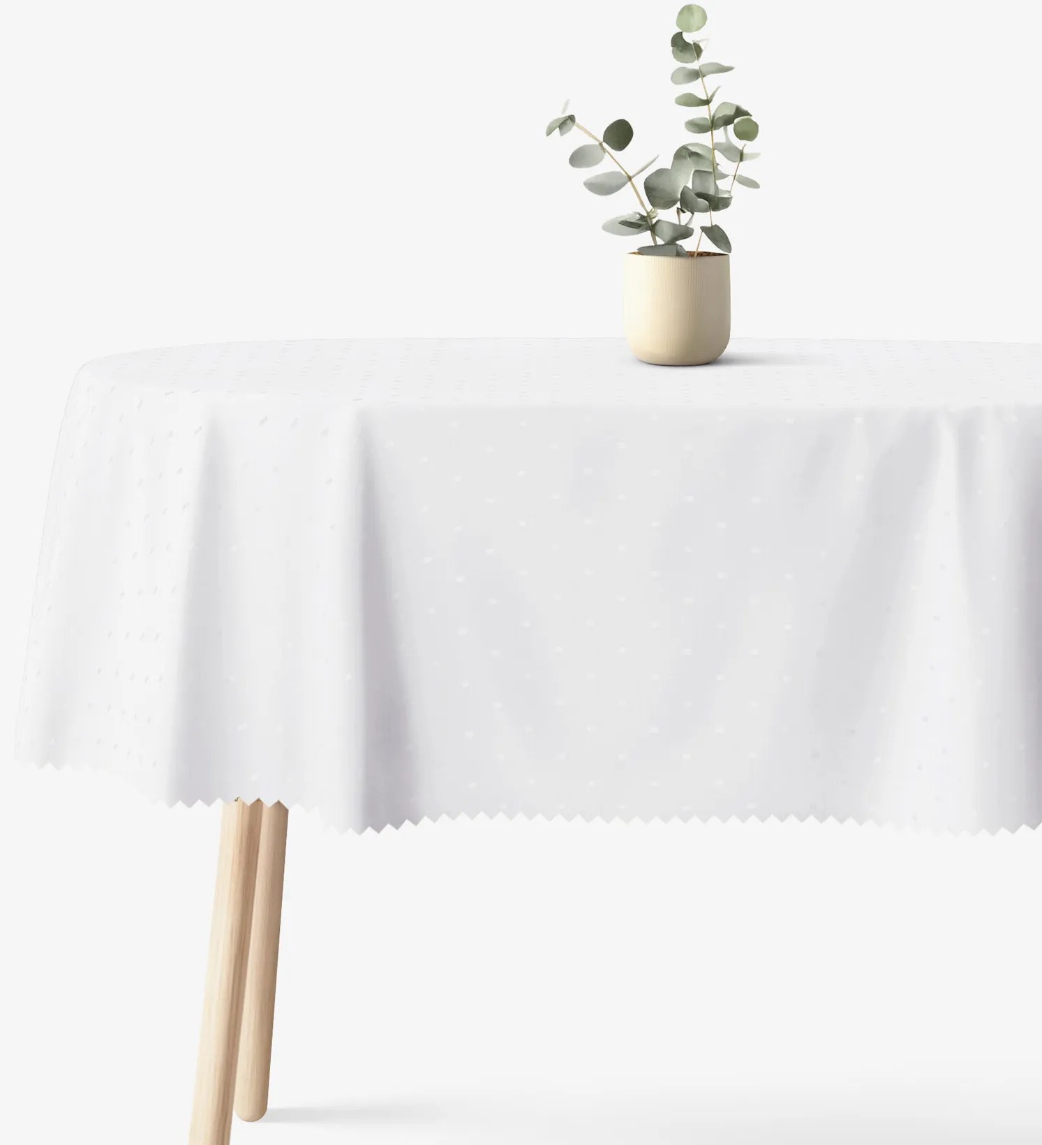 Goldea sviatočný oválny teflónový obrus - biely s lesklými obdĺžnikmi 140 x 240 cm