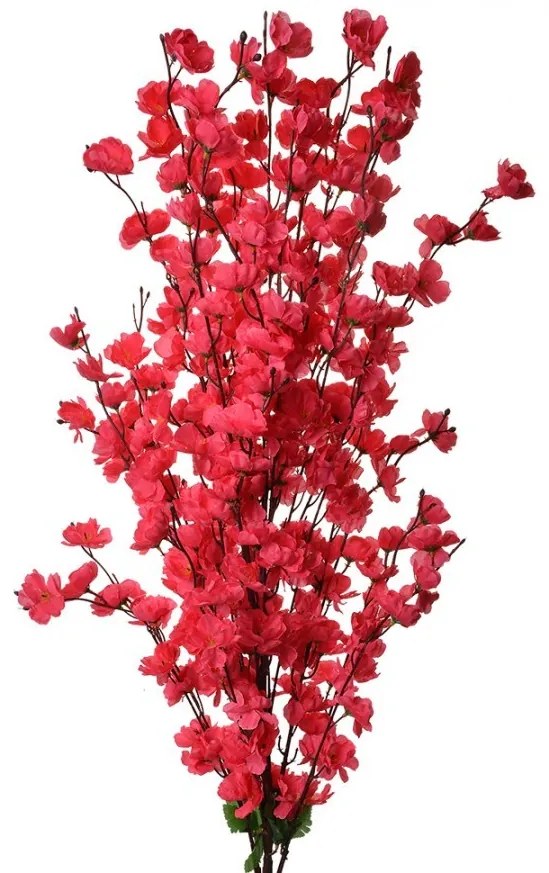 Dekorácia umelá vetvička s fuchsiovými kvetmi - 40*10*100 cm