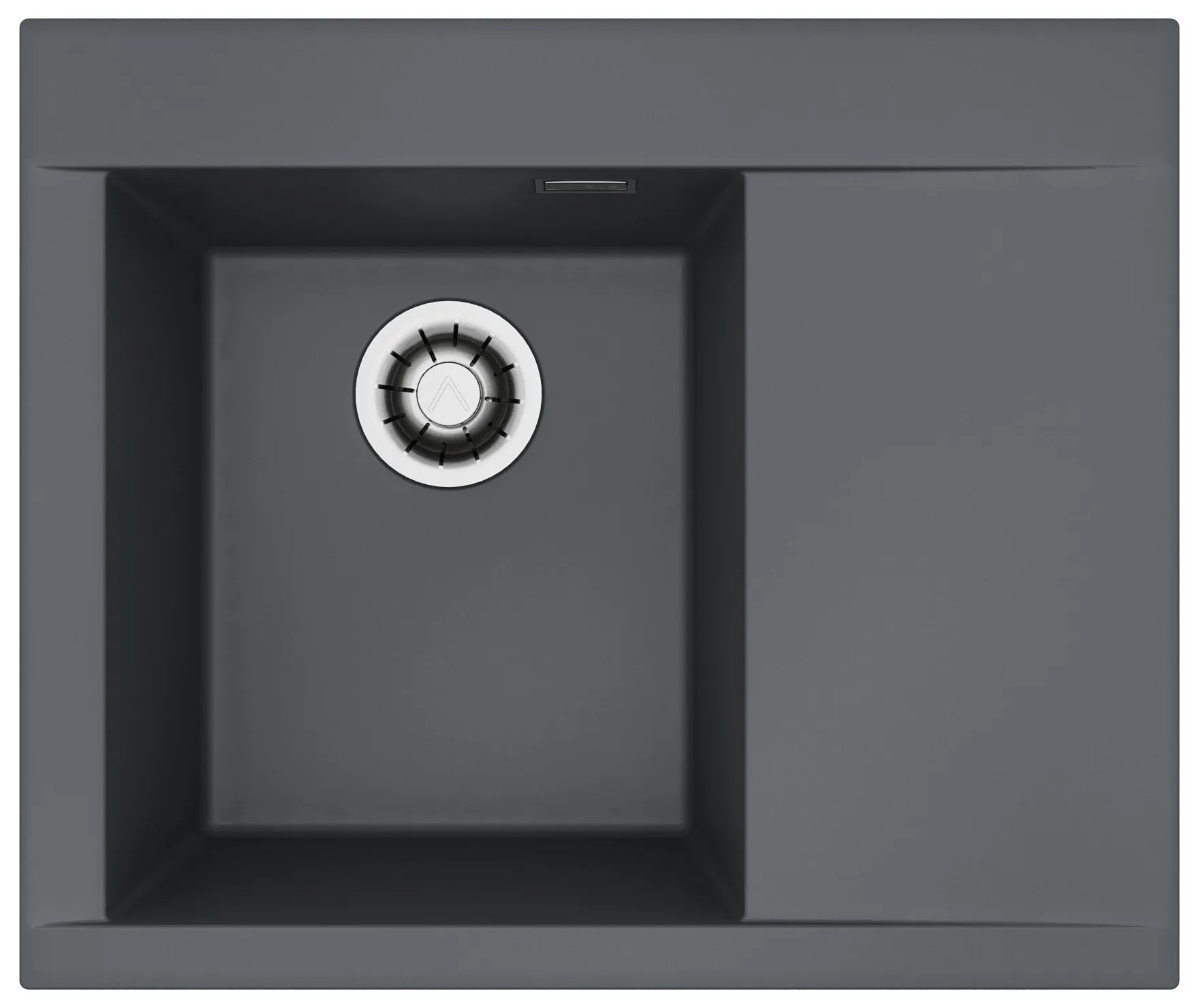 ALVEUS CZ PURE-G 50 L černý A91 + QC sifon_algranit