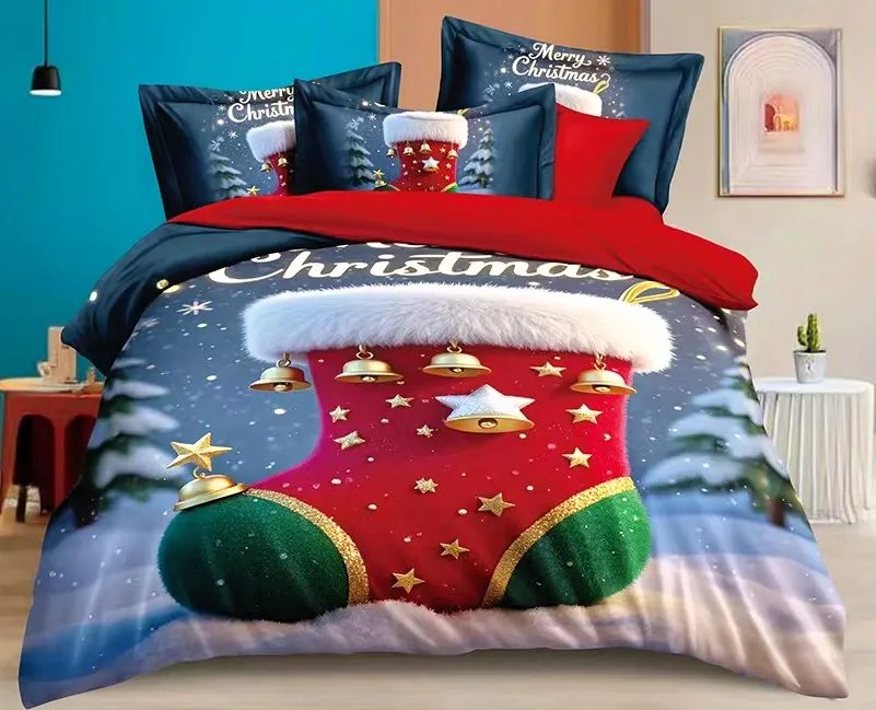 Obliečky Vianoce G1 Bavlna 3-dielna súprava