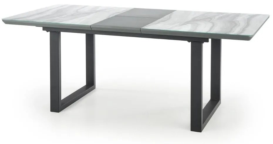 Jedálenský stôl Marley, mramor / čierna